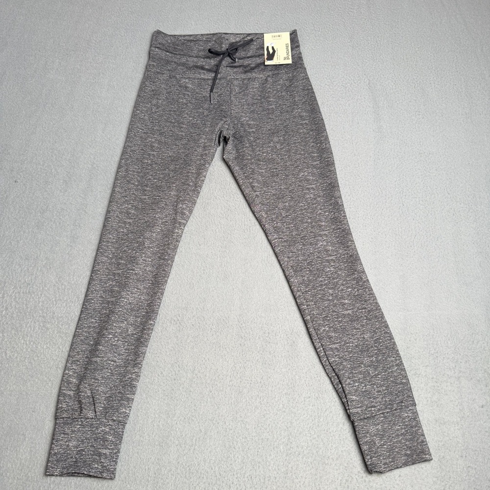 No Boundaries Charcoal Grey Heather Tie Waist High Rise Leggings S/M NWT